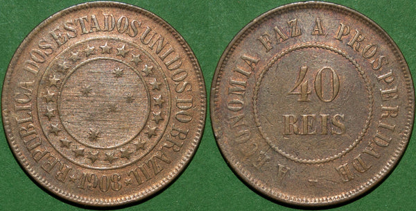 Brazil 1908 Forty Reis