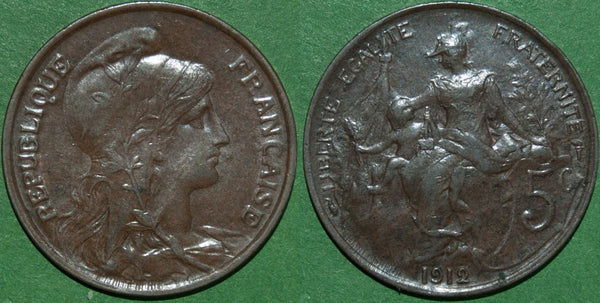 France 1912 Five Centimes