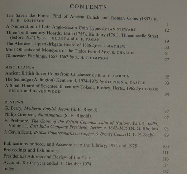 British Numismatic Journal vol.XLV (1975)