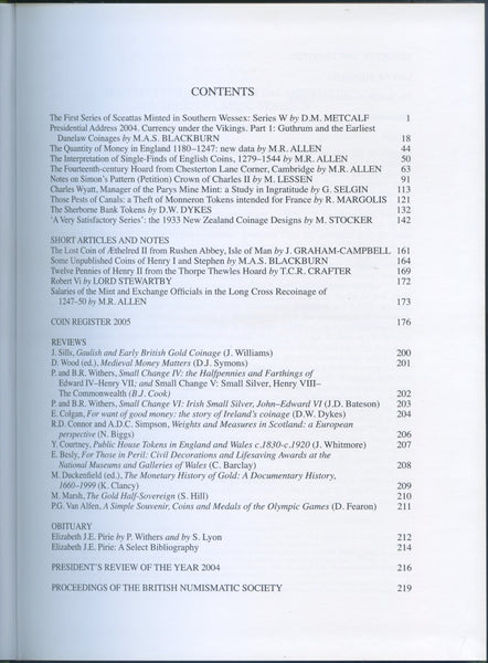 British Numismatic Journal vol.66 1996