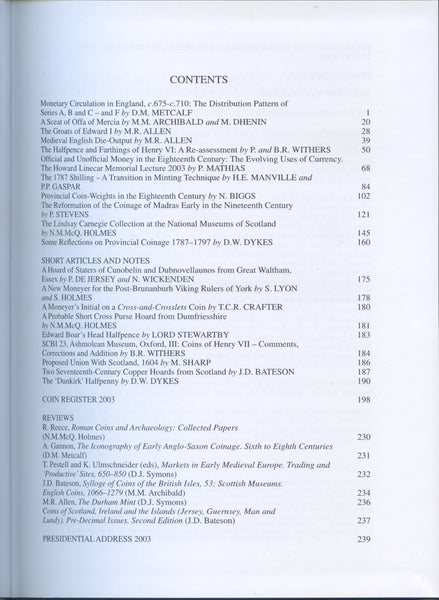 British Numismatic Journal vol.69 1999