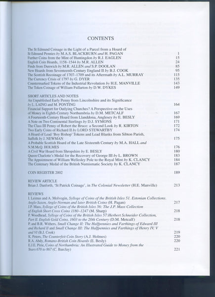 British Numismatic Journal vol.71 2001