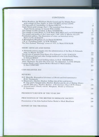 British Numismatic Journal vol.80 2010