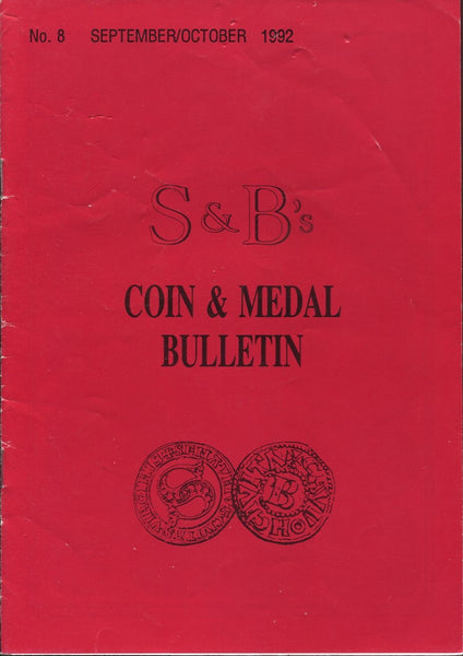 S&B's Coin and Medal Bulletin fixed price list number 8 cover