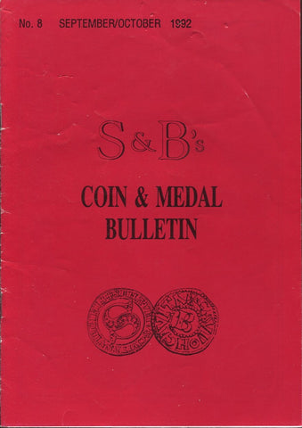 S&B's Coin and Medal Bulletin fixed price list number 8 cover