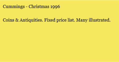 Cummings - Christmas 1996