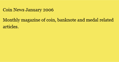 Coin News January 2006