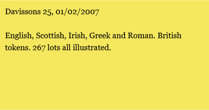 Davissons 25, 01/02/2007