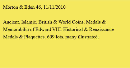 Morton & Eden 46, 11/11/2010