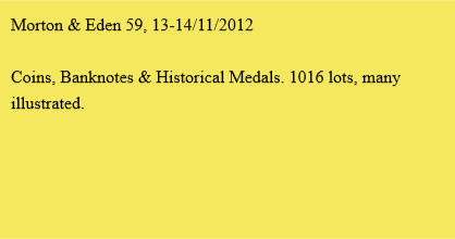 Morton & Eden 59, 13-14/11/2012