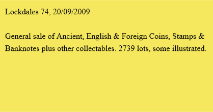 Lockdales 74, 20/09/2009
