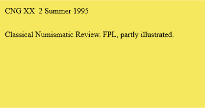 CNG XX 2 Summer 1995