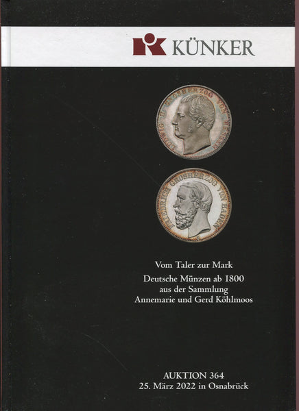 Kuenker 364, 25th March 2022, Kohlmoos German from 1800