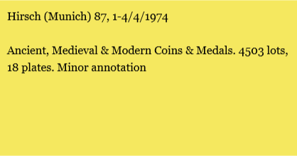 Hirsch (Munich) 87, 1-4/4/1974