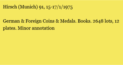 Hirsch (Munich) 91, 15-17/1/1975