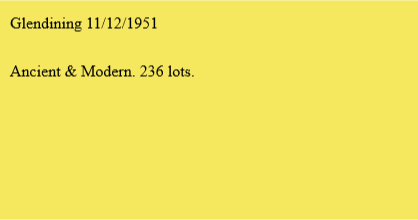 Glendining 11/12/1951