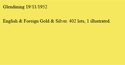 Glendining 19/11/1952