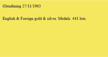 Glendining 27/11/1963