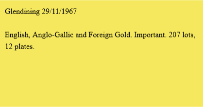 Glendining 29/11/1967