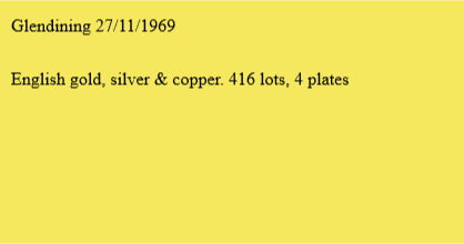 Glendining 27/11/1969