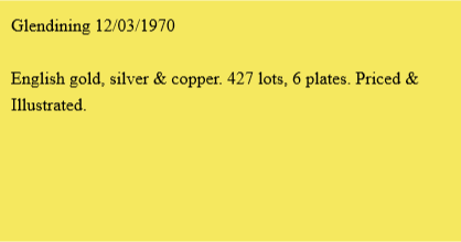 Glendining 12/03/1970