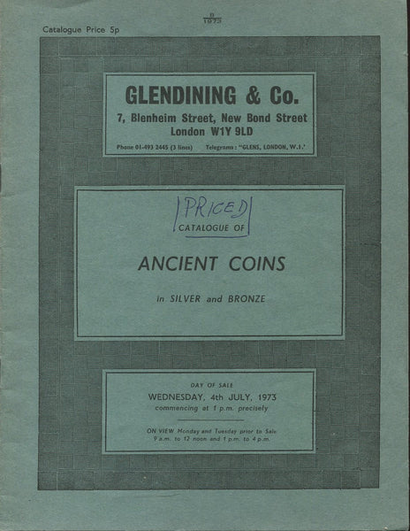 Glendining 4th July 1973, Ancient Coins