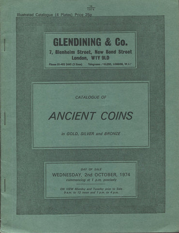 Glendining 2nd October 1974, Ancient Coins