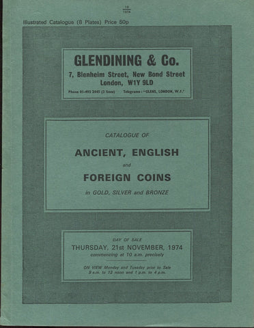 Glendining 21st November 1974, Ancient, English & Foreign Coins