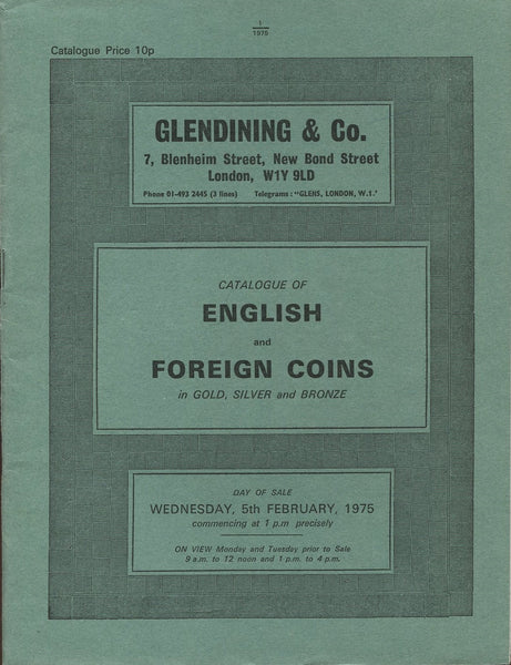 Glendining 5th February 1975, English & Foreign Coins