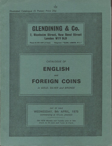 Glendining 9th April 1975, English & Foreign Coins