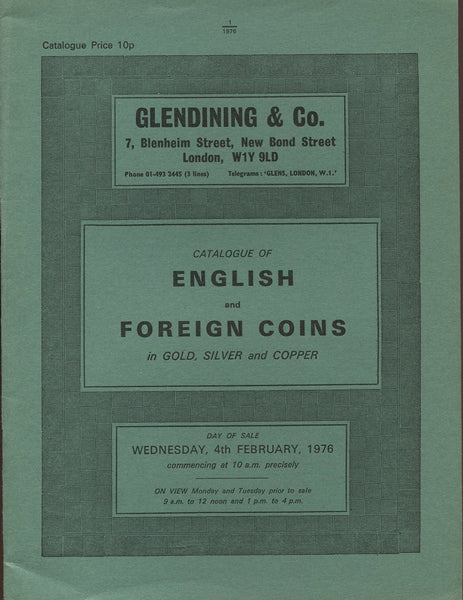 Glendining 4th February 1976, English & Foreign Coins