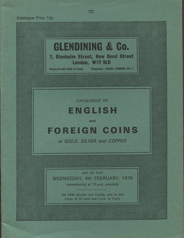 Glendining 4th February 1976, English & Foreign Coins