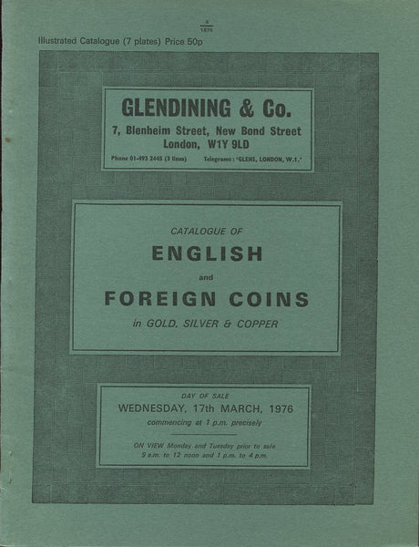 Glendining 17th March 1976, English & Foreign Coins