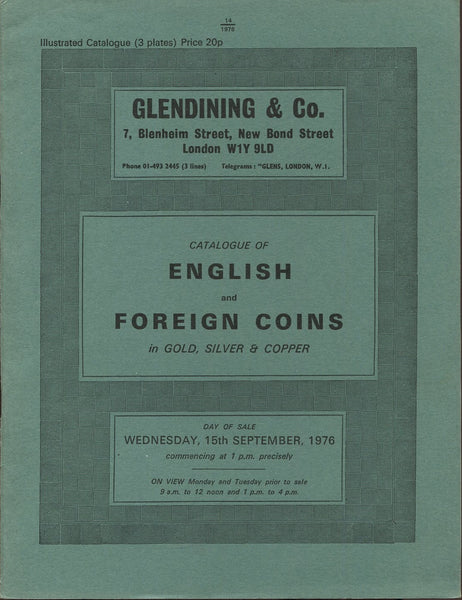Glendining 15th September 1976, English & Foreign Coins
