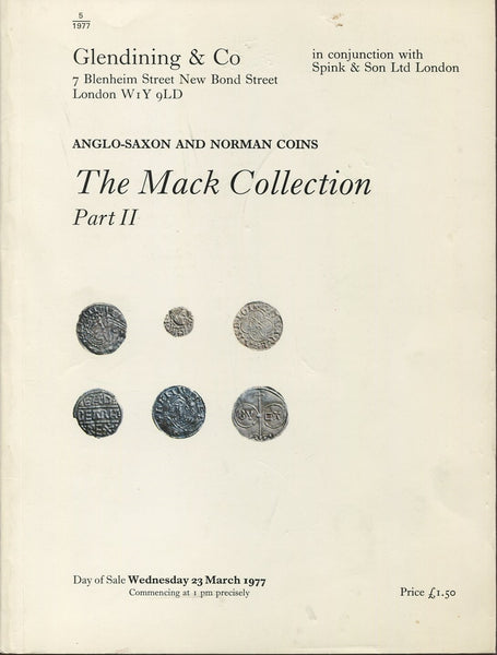 Glendining 23rd March 1977, Mack Anglo-Saxon & Norman Coins part 2
