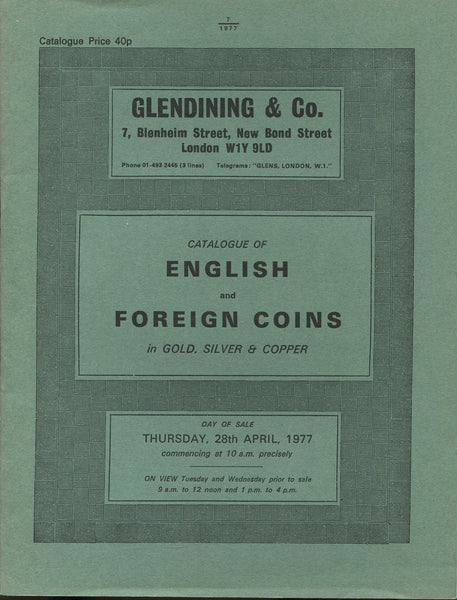 Glendining 28th April 1977, English & Foreign Coins