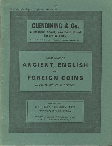 Glendining 14th July 1977, Ancient, English & Foreign Coins