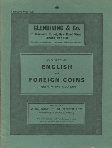 Glendining 7th September 1977, English & Foreign Coins