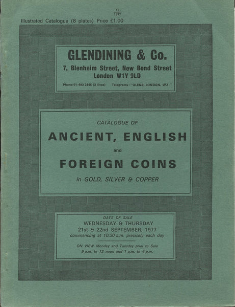 Glendining 21-22nd September 1977, Ancient, English & Foreign Coins
