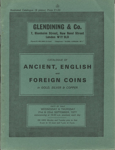 Glendining 21-22nd September 1977, Ancient, English & Foreign Coins