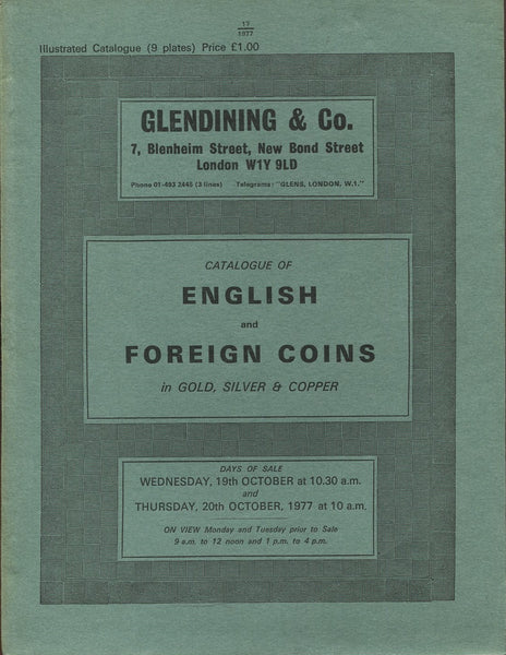 Glendining 19-20th October 1977, English & Foreign Coins