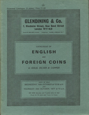 Glendining 19-20th October 1977, English & Foreign Coins