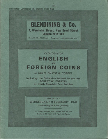 Glendining 1st February 1978, English & Foreign Coins