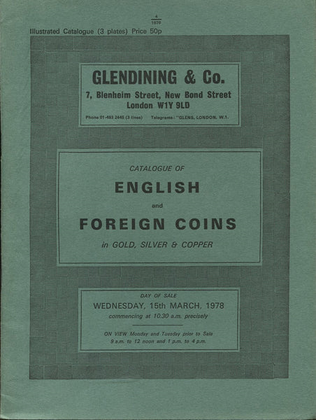Glendining 15th March 1978, English & Foreign Coins