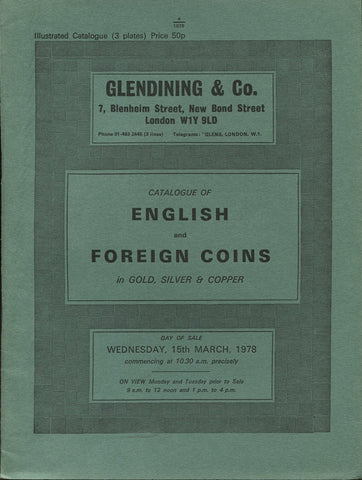 Glendining 15th March 1978, English & Foreign Coins