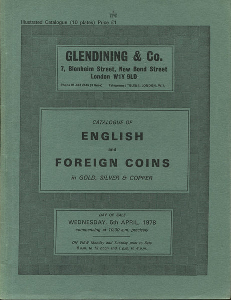 Glendining 5th April 1978, English & Foreign Coins