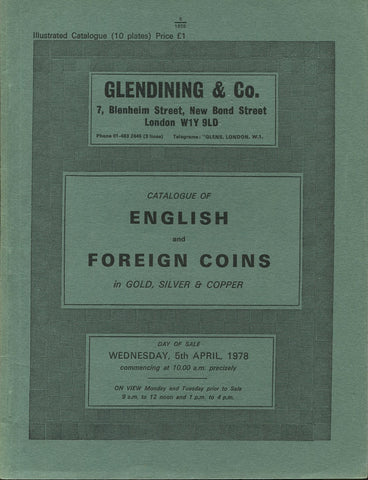 Glendining 5th April 1978, English & Foreign Coins