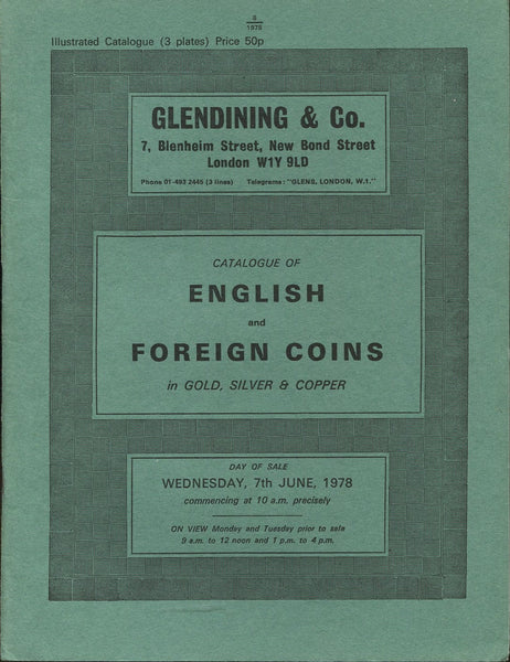 Glendining 7th June 1978, English & Foreign Coins