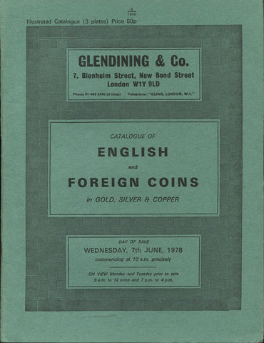 Glendining 7th June 1978, English & Foreign Coins