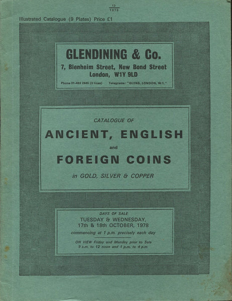 Glendining 17-18th October 1978, Ancient, English & Foreign Coins